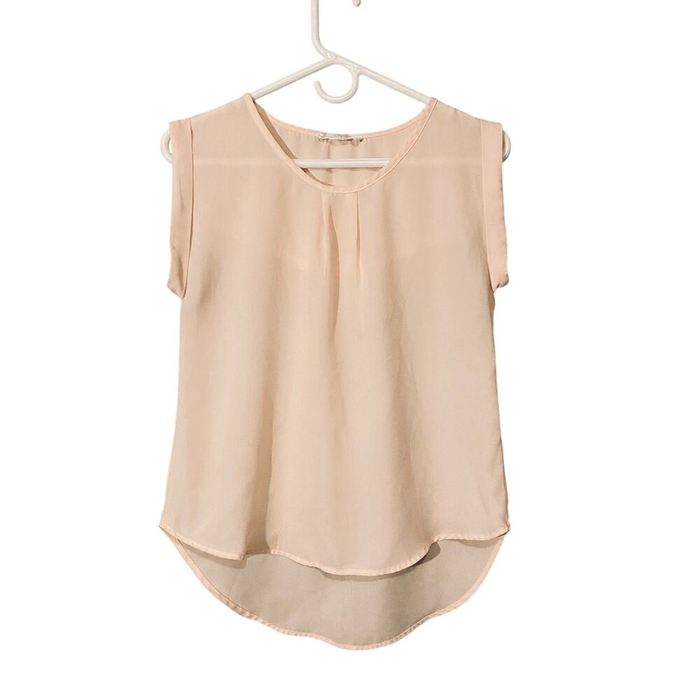 Stella Luce Pink Sleeveless Lightweight Dressy Blouse Women’s Small